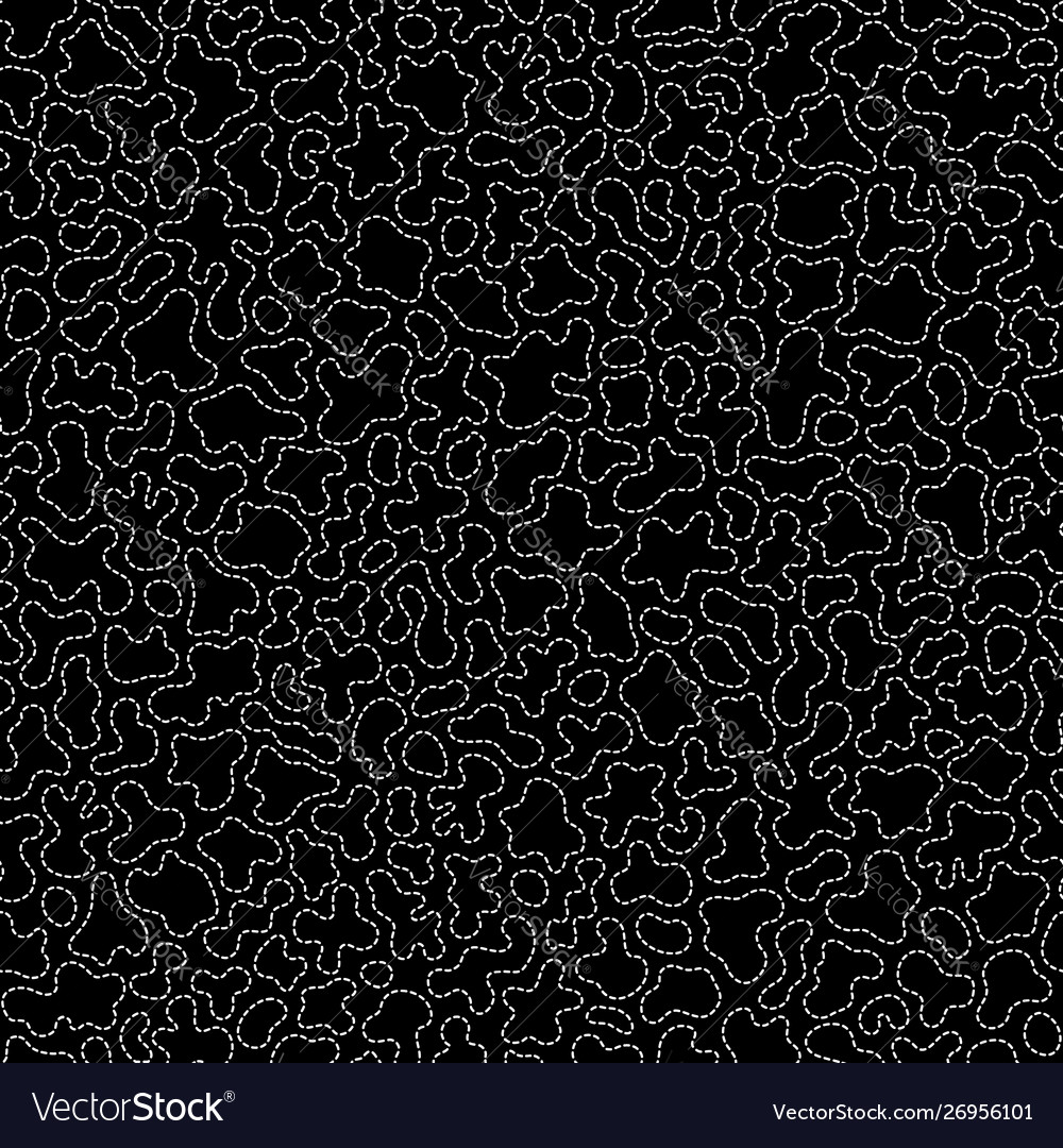 Monochrome black white seamless pattern dotted Vector Image