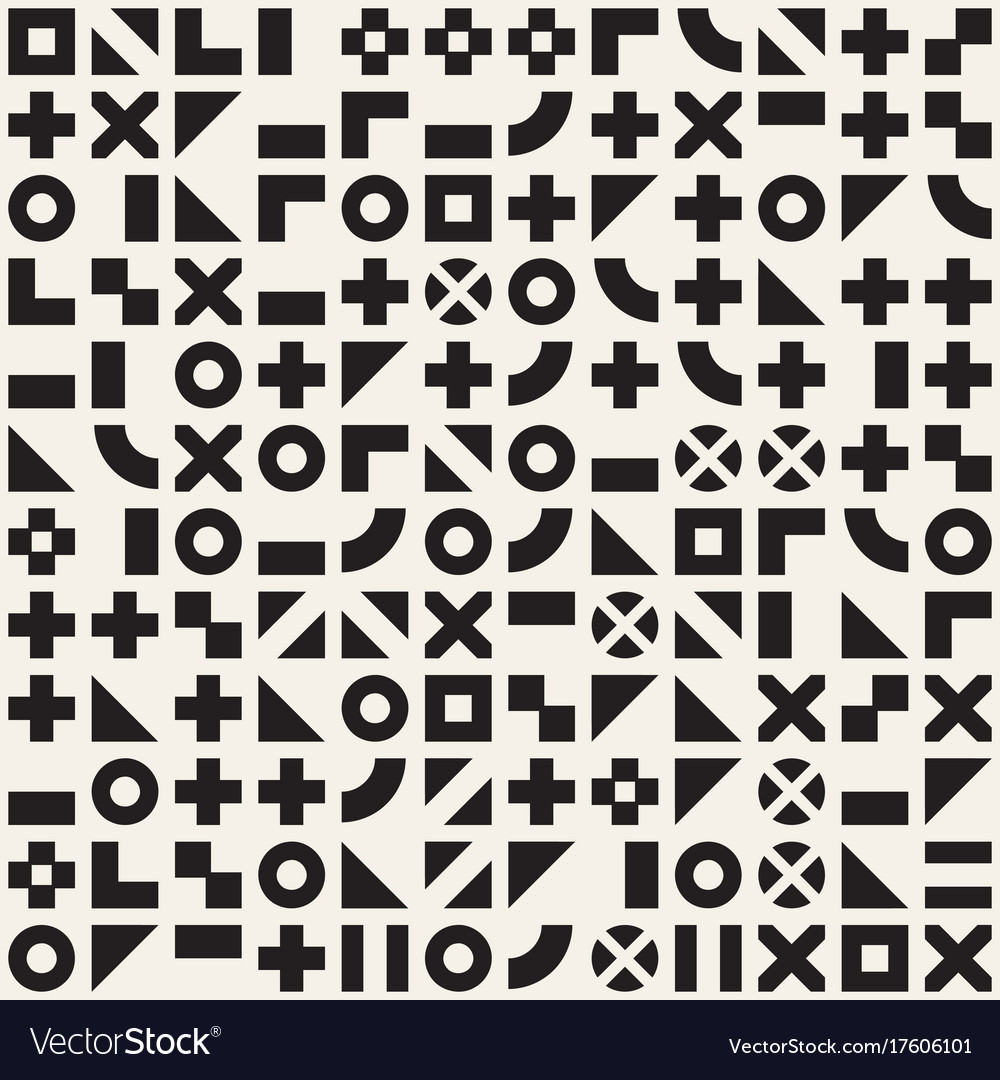 Random shapes seamless pattern modern