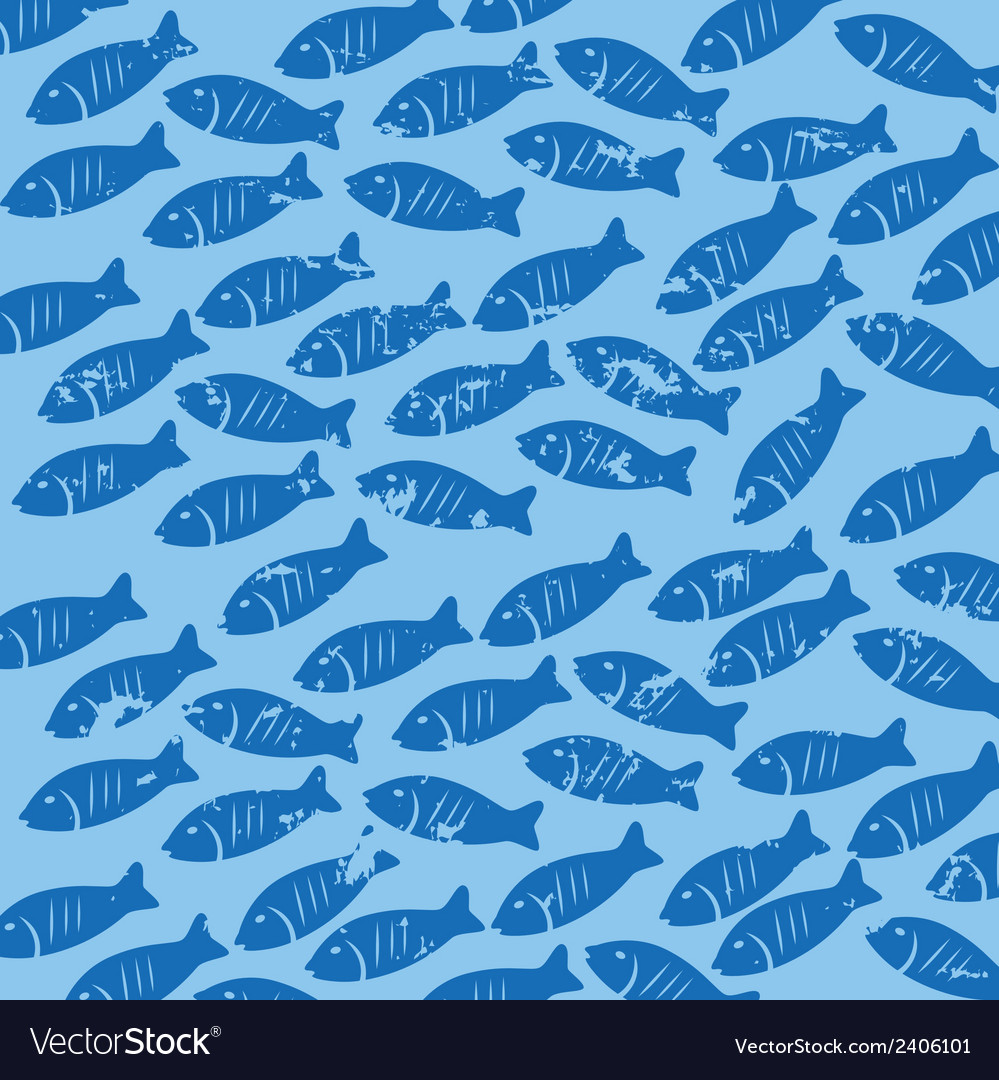 Sea food skin over blue background