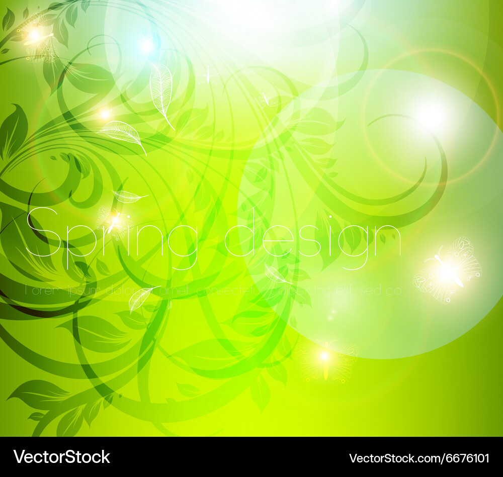 Urban spring design Royalty Free Vector Image - VectorStock