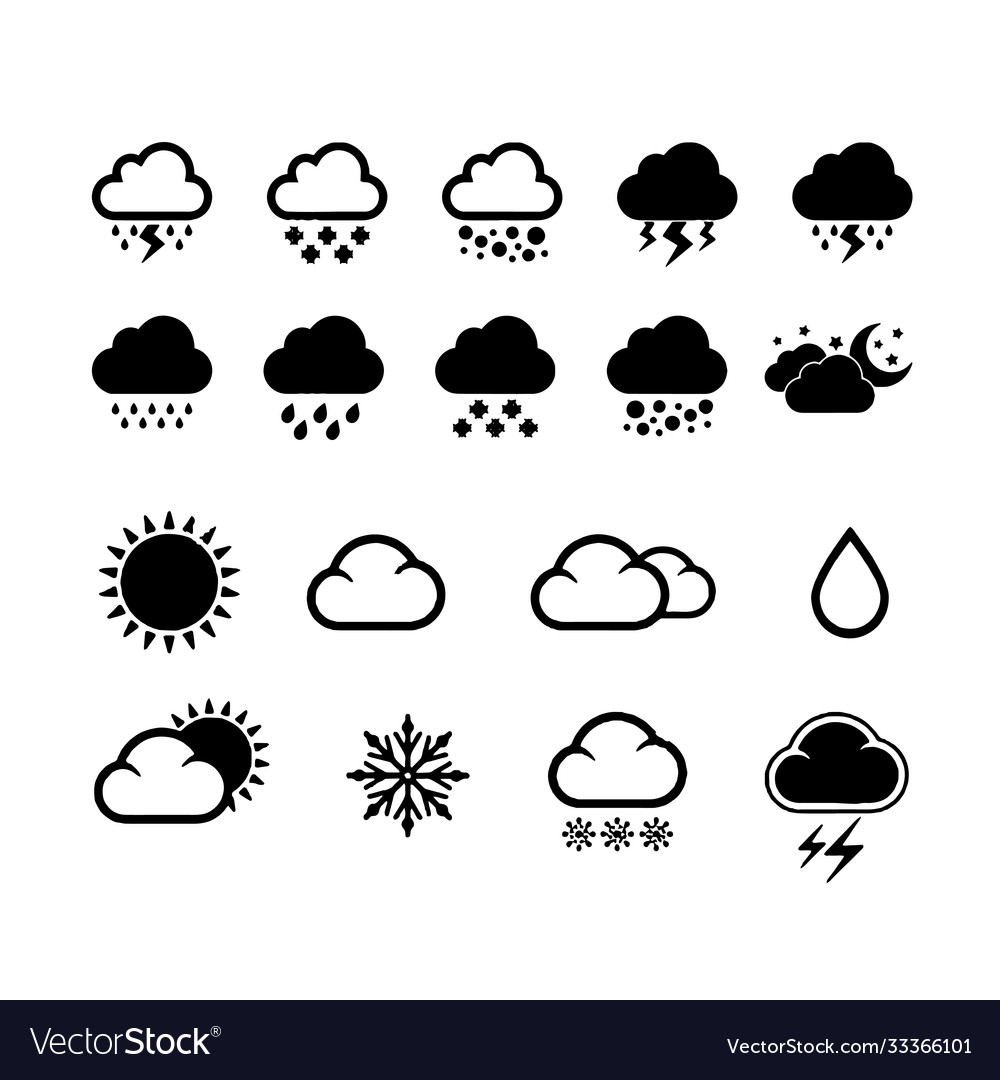 Weather icons set design