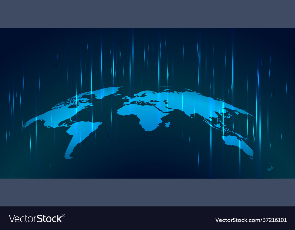 Work map with technology background vector image Work map with technology background