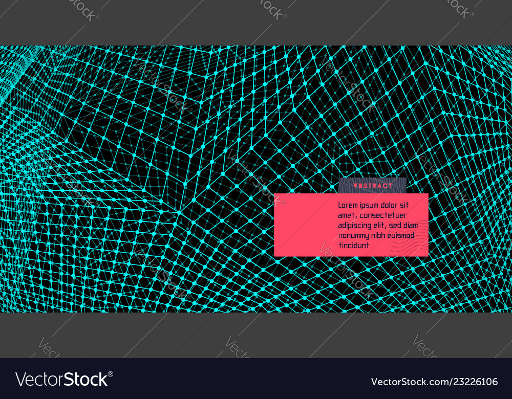 Abstract science technology background 3d grid
