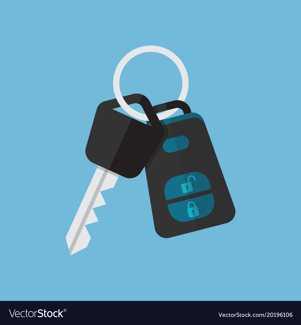 Car Key And Alarm System Royalty Free Vector Image