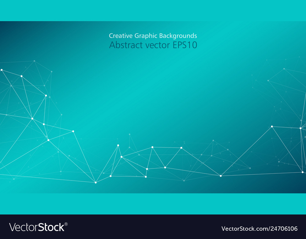 Digital connection structure wires triangles vector image Digital connection structure wires triangles