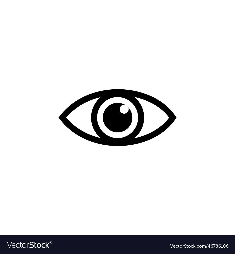 Eye icon icon look and vision icon Royalty Free Vector Image