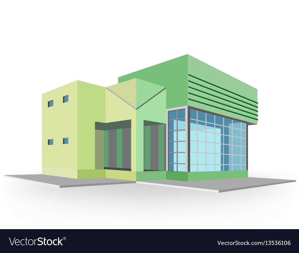 New house colors style Royalty Free Vector Image