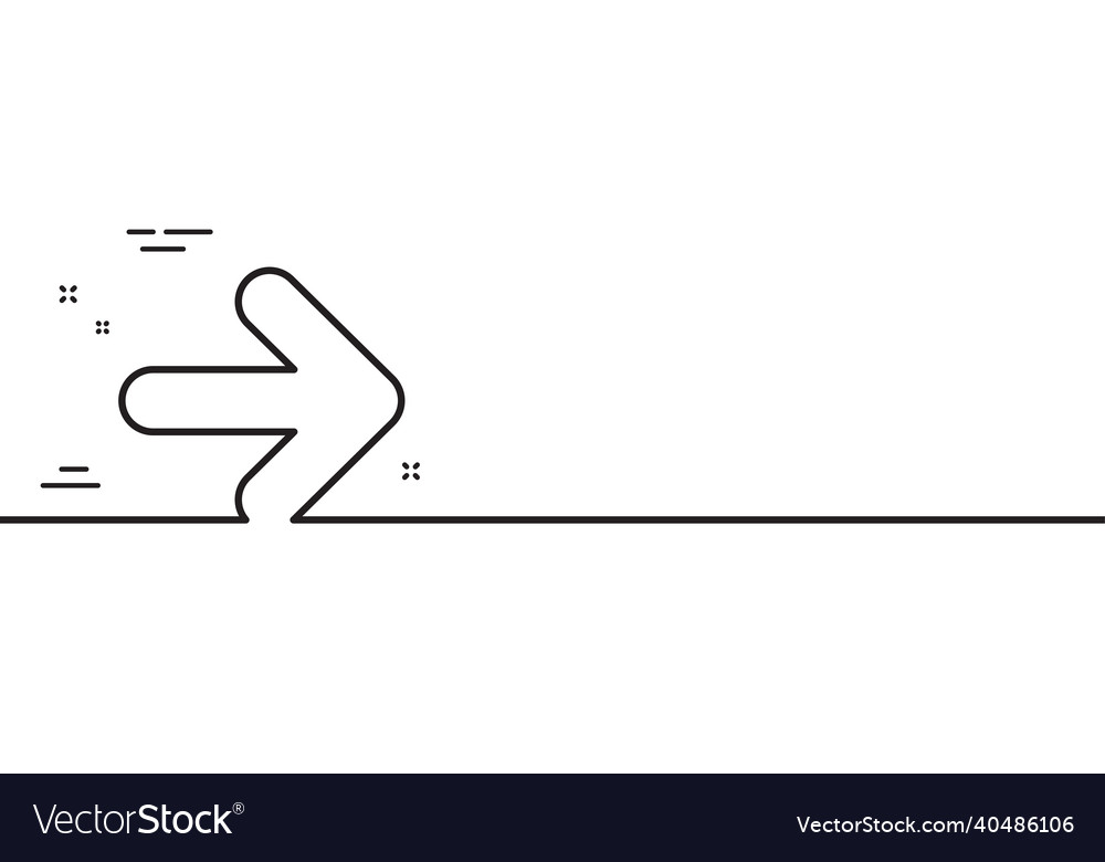 Next arrow line icon forward arrowhead minimal