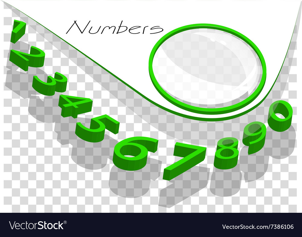 Numbers abstract background