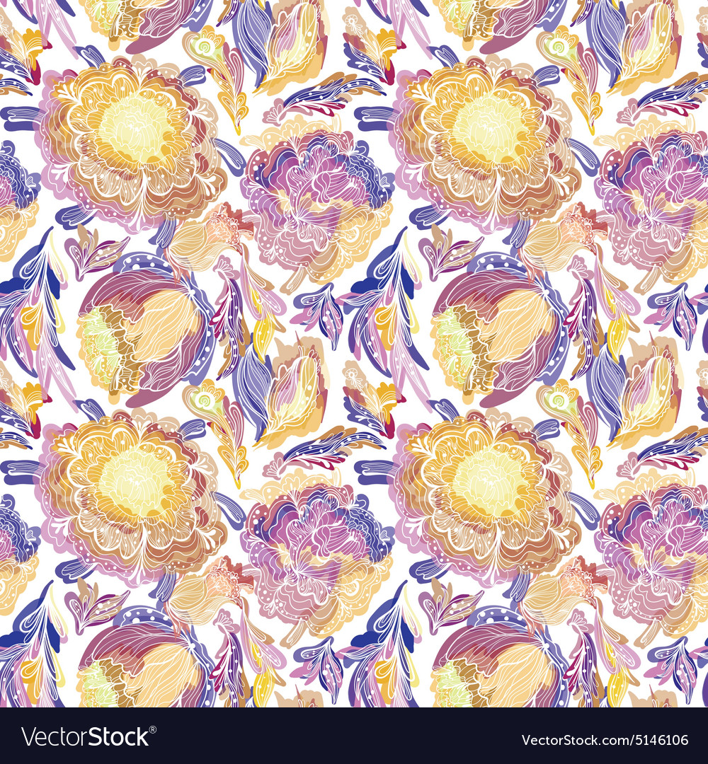 Paradise floral motif texture