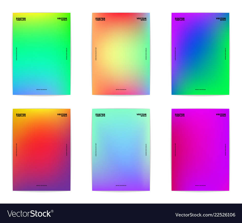 Poster templates collection vector image Poster templates collection