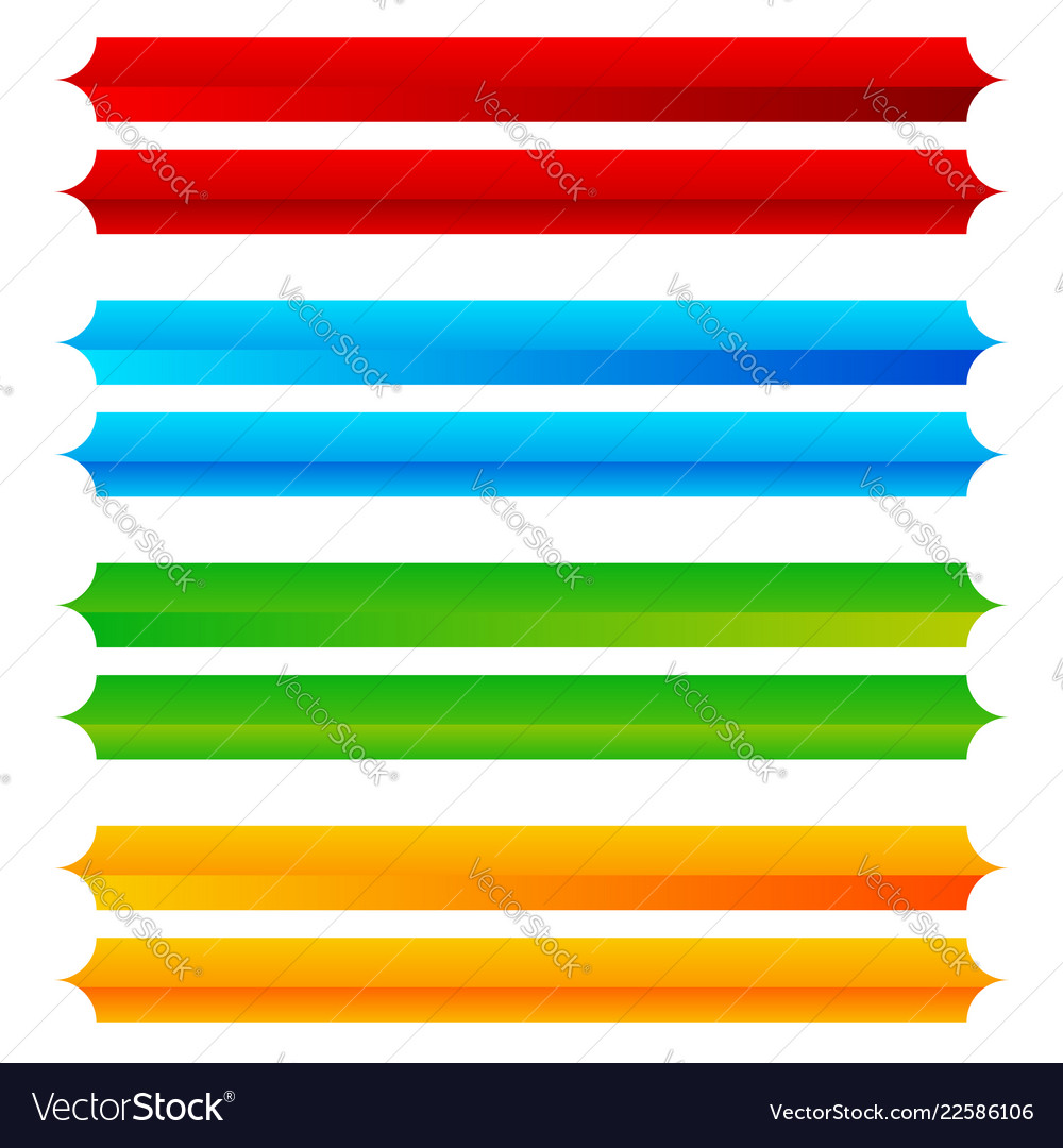 Rectangle horizontal bright colorful button