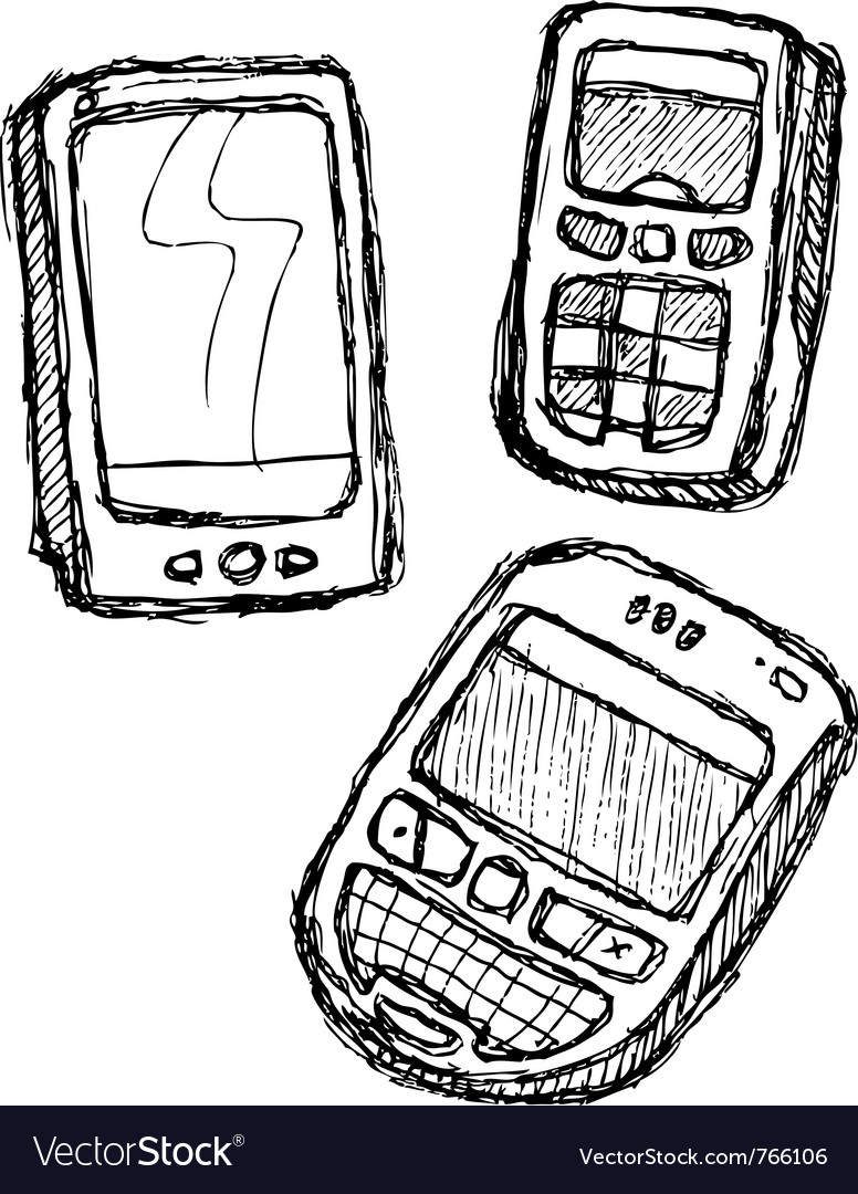 Scribble series - mobilephone