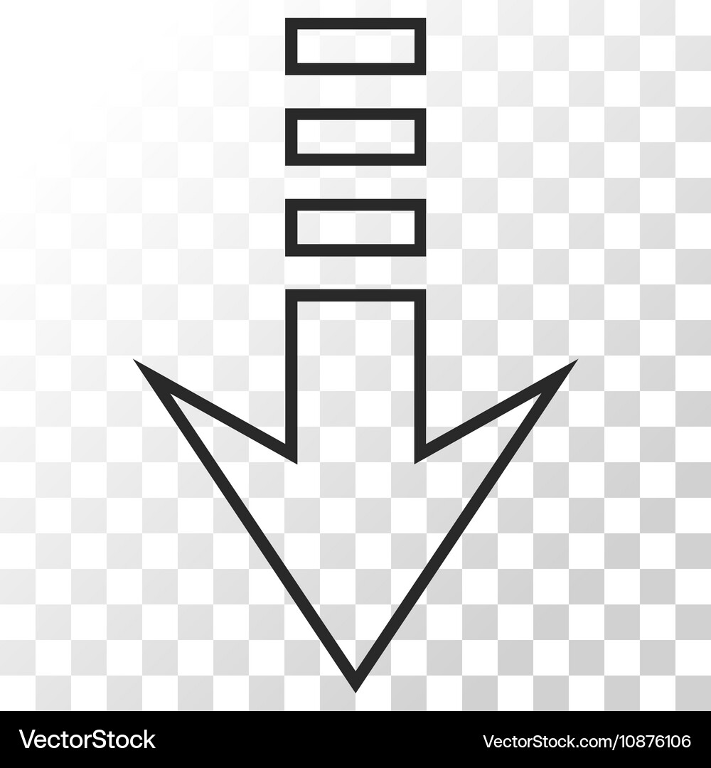 Send down icon Royalty Free Vector Image - VectorStock