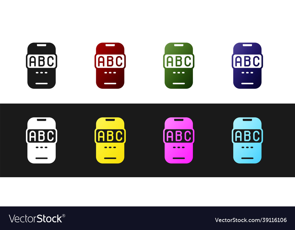 Set e-learning of different foreign languages Vector Image Set e-learning of different foreign languages