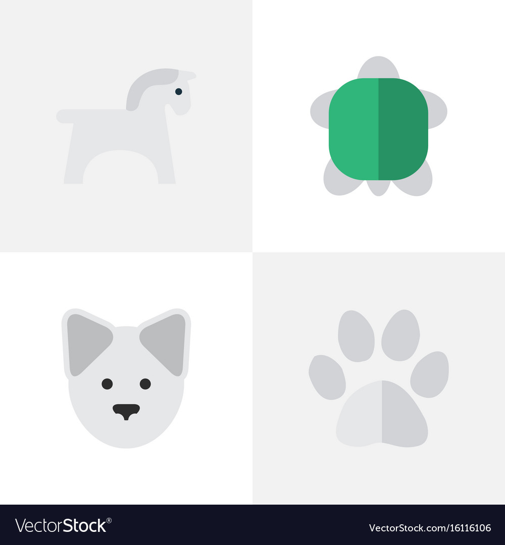 Set of simple wild icons