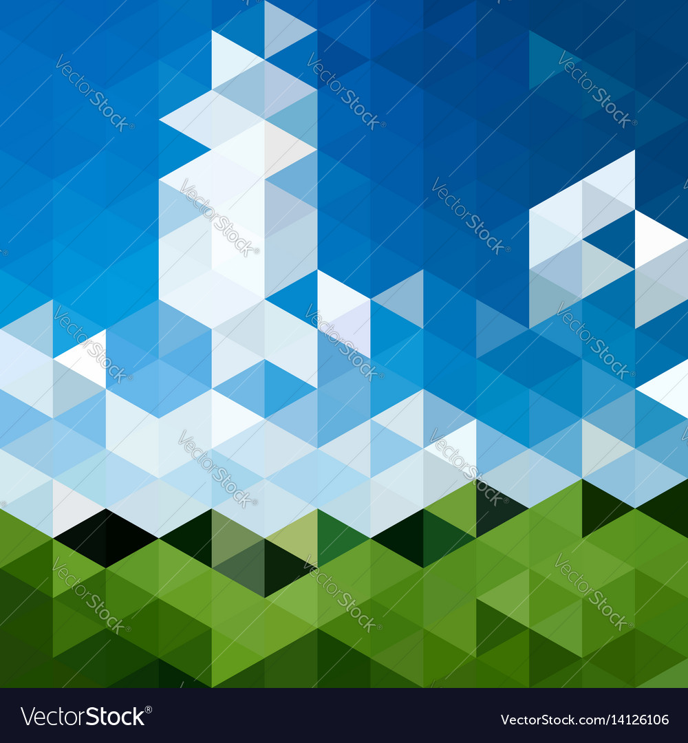 Triangular abstract background landscape