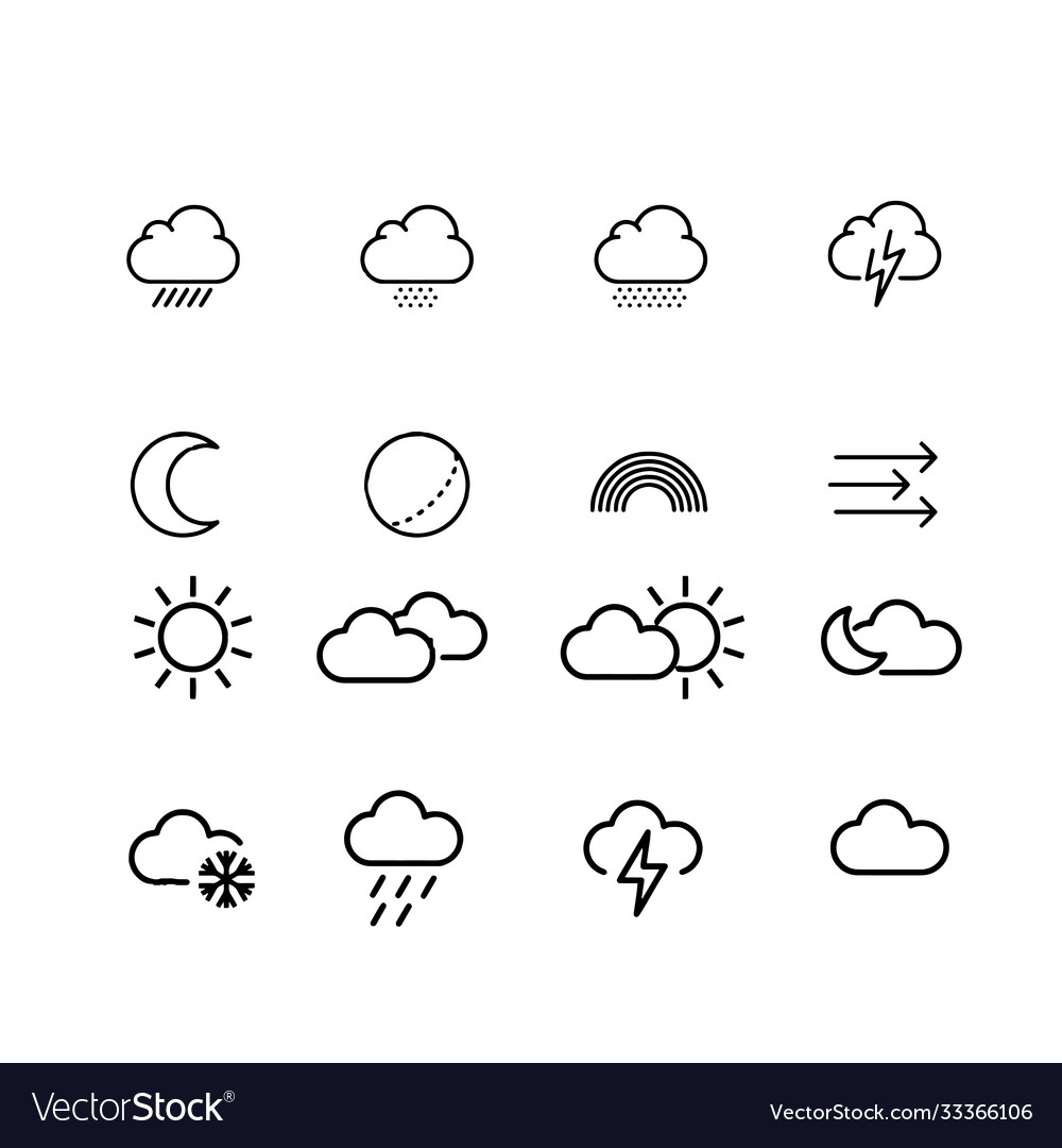 Weather icons set design