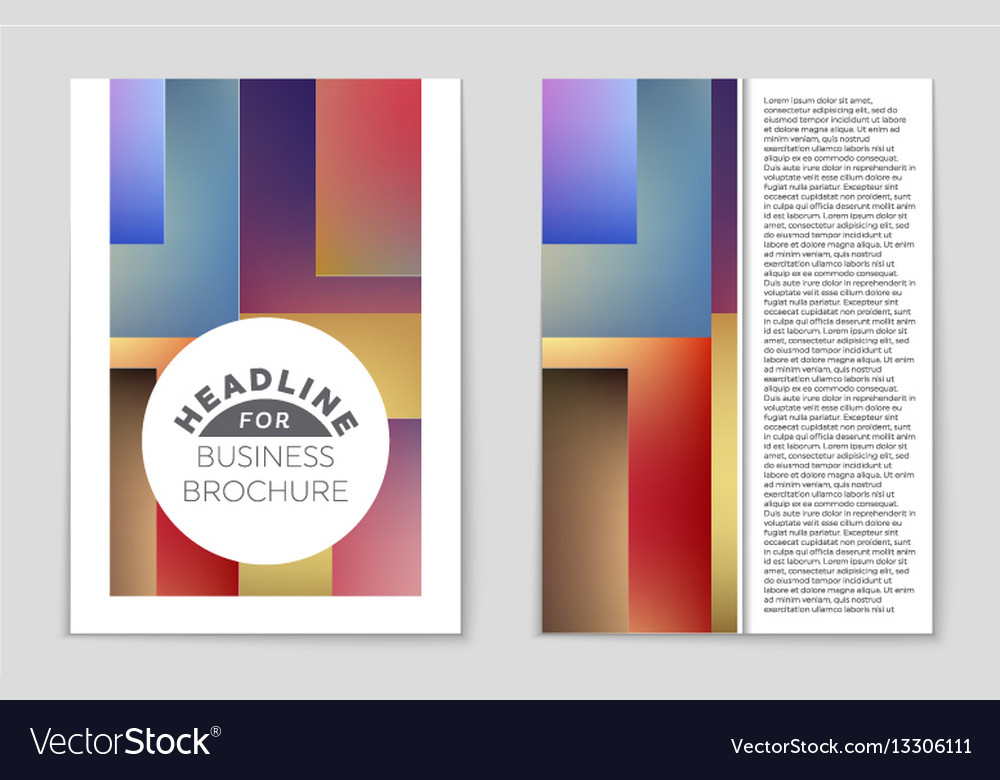 Abstract layout background set for art