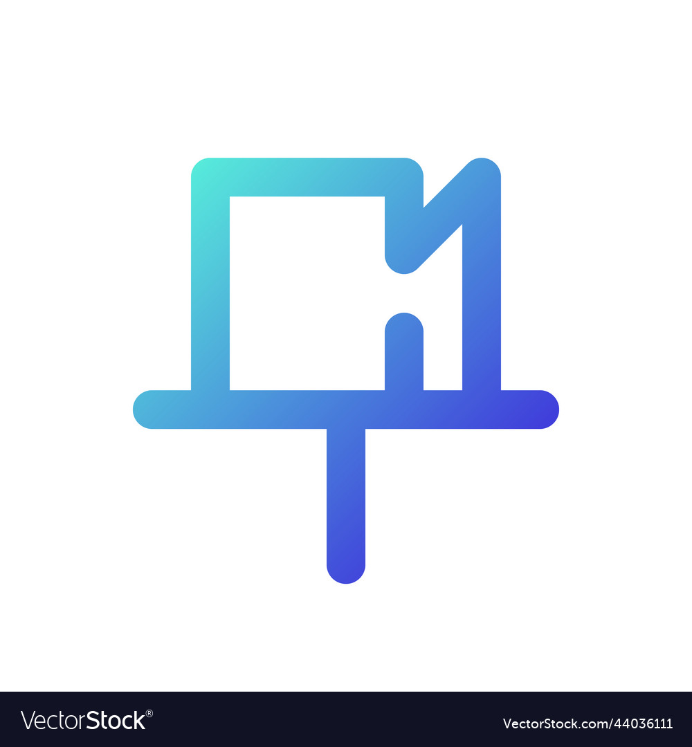 Befestigte Nachricht Pixel perfekte Steigung linear ui vector image Befestigte Nachricht Pixel perfekte Steigung linear ui