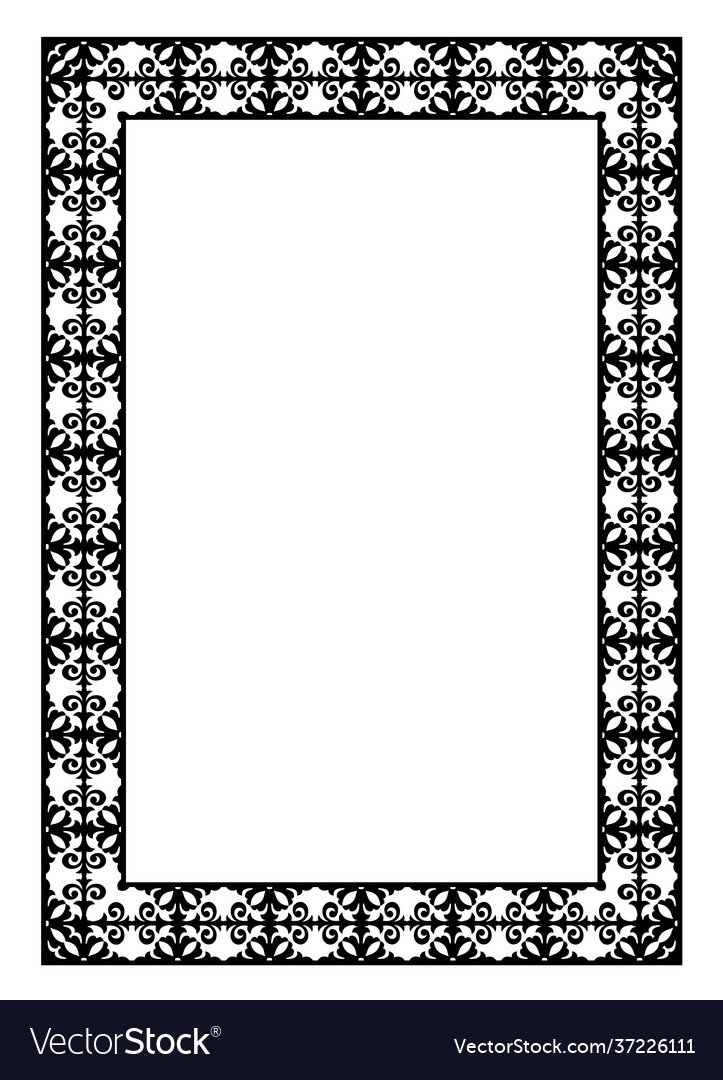 Decorative black frame