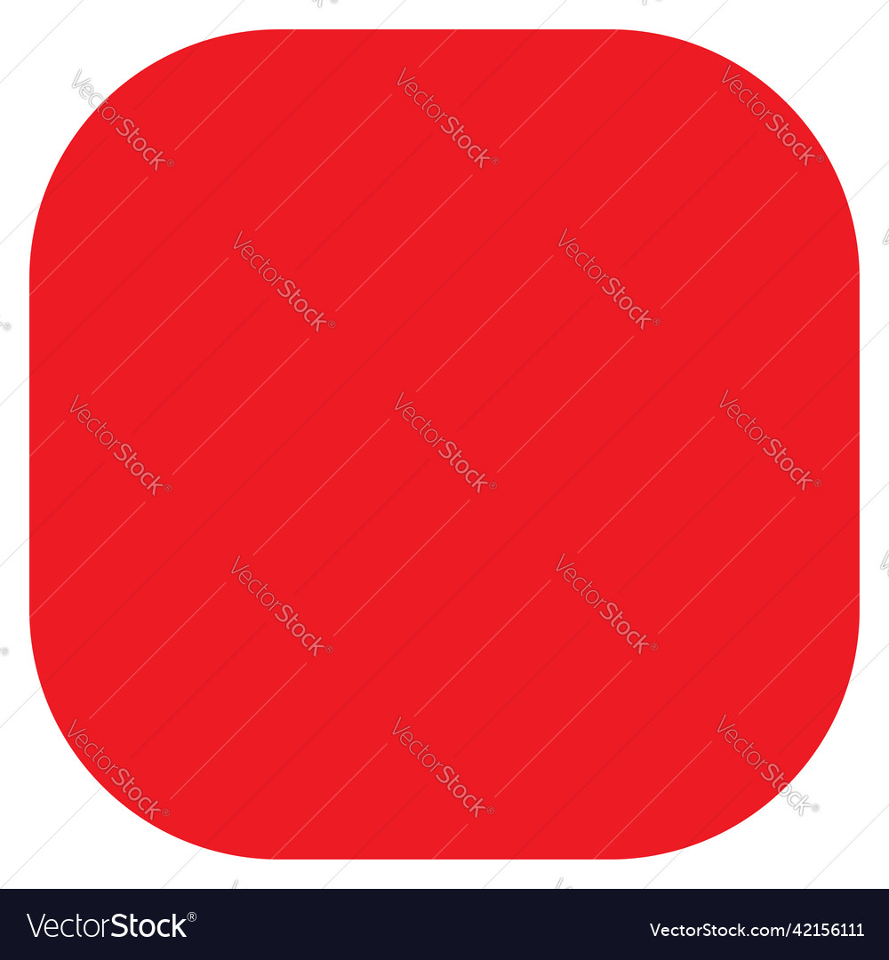 Flat banner button template shape with corner vector image Flat banner button template shape with corner