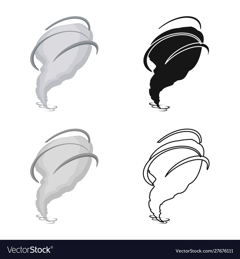 Isolated object tornado and wind icon web
