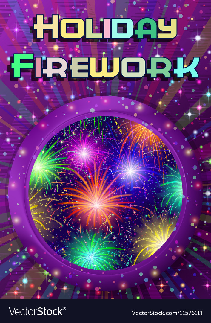 Window with firework