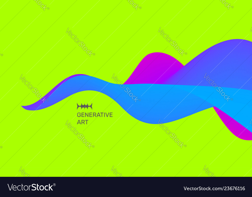 Abstract background with waves dynamic effect