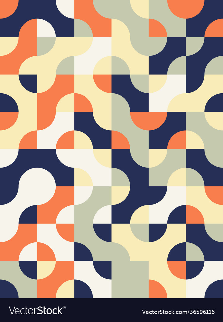 Circular abstract pattern design vector image Circular abstract pattern design