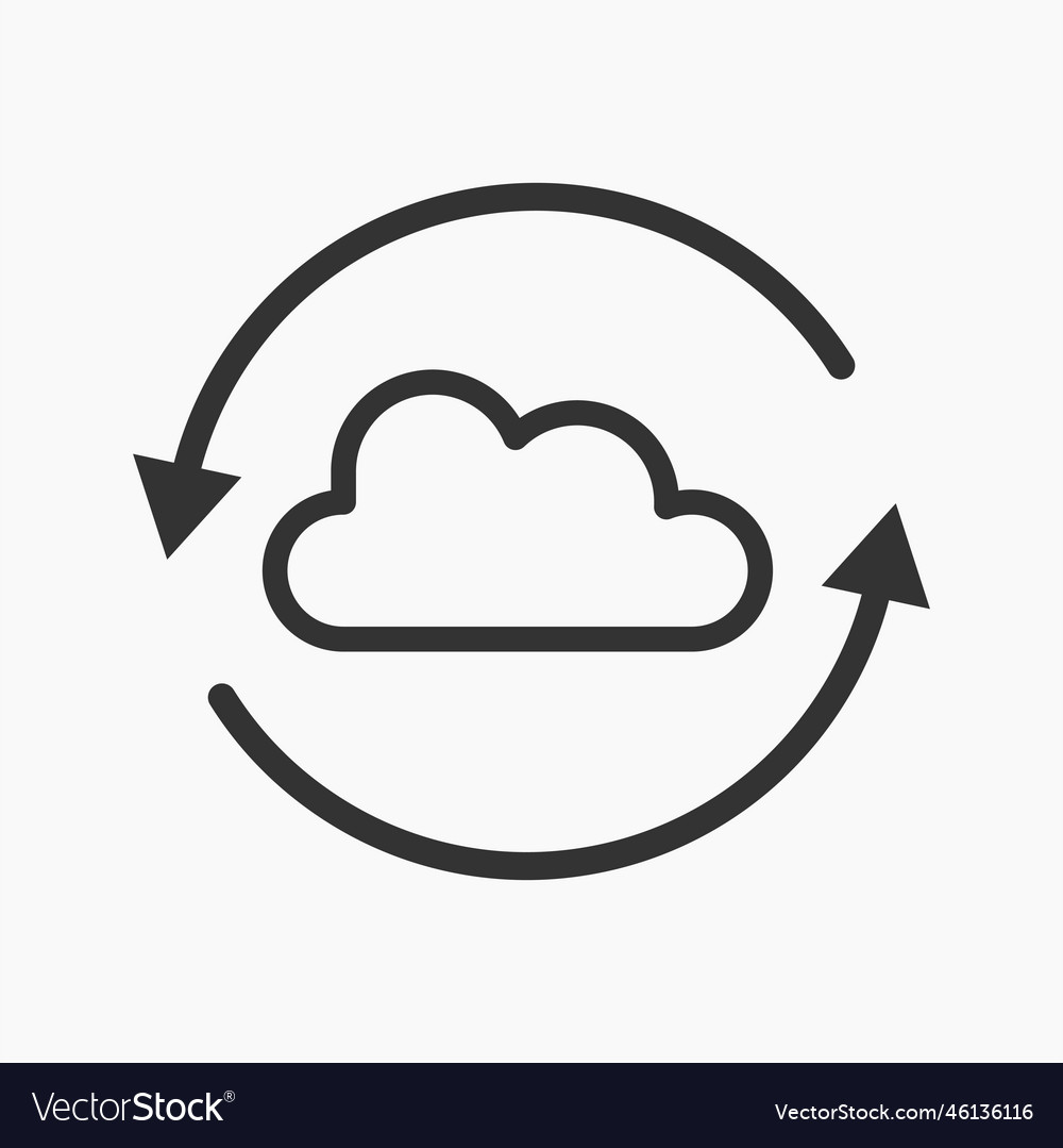 Cloud Storage Icon - Backup & Sync
