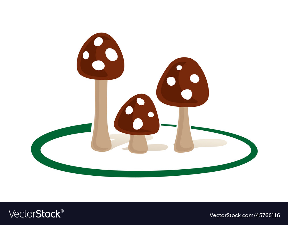 Forest mushroom symbol