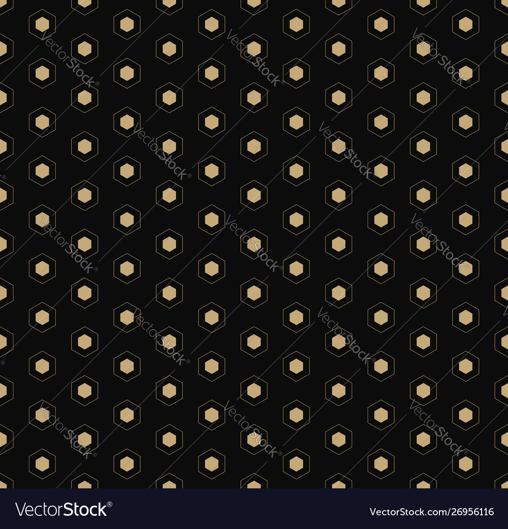 Golden seamless pattern with small linear vector image Golden seamless pattern with small linear