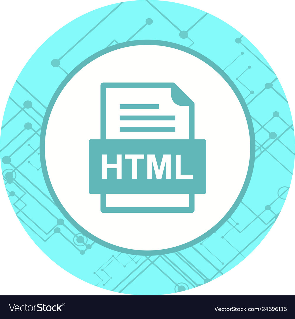 Html file document icon