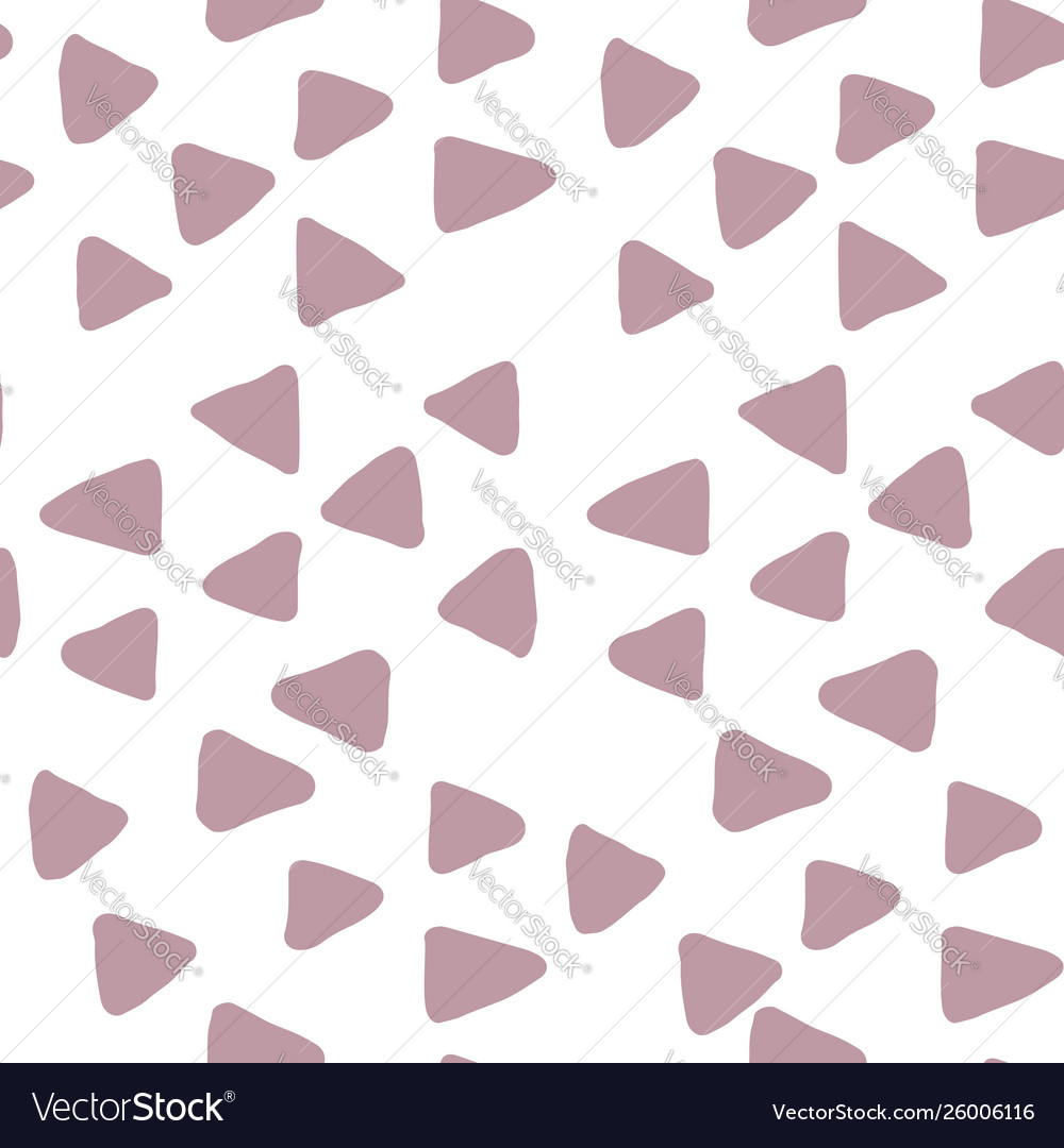 Monochrome triangles seamless pattern on white vector image Monochrome triangles seamless pattern on white