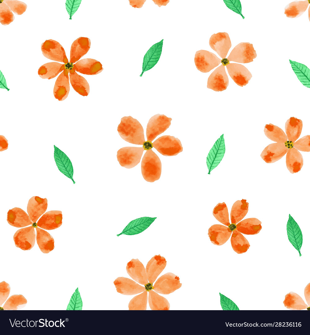 Watercolor Floral Seamless Pattern