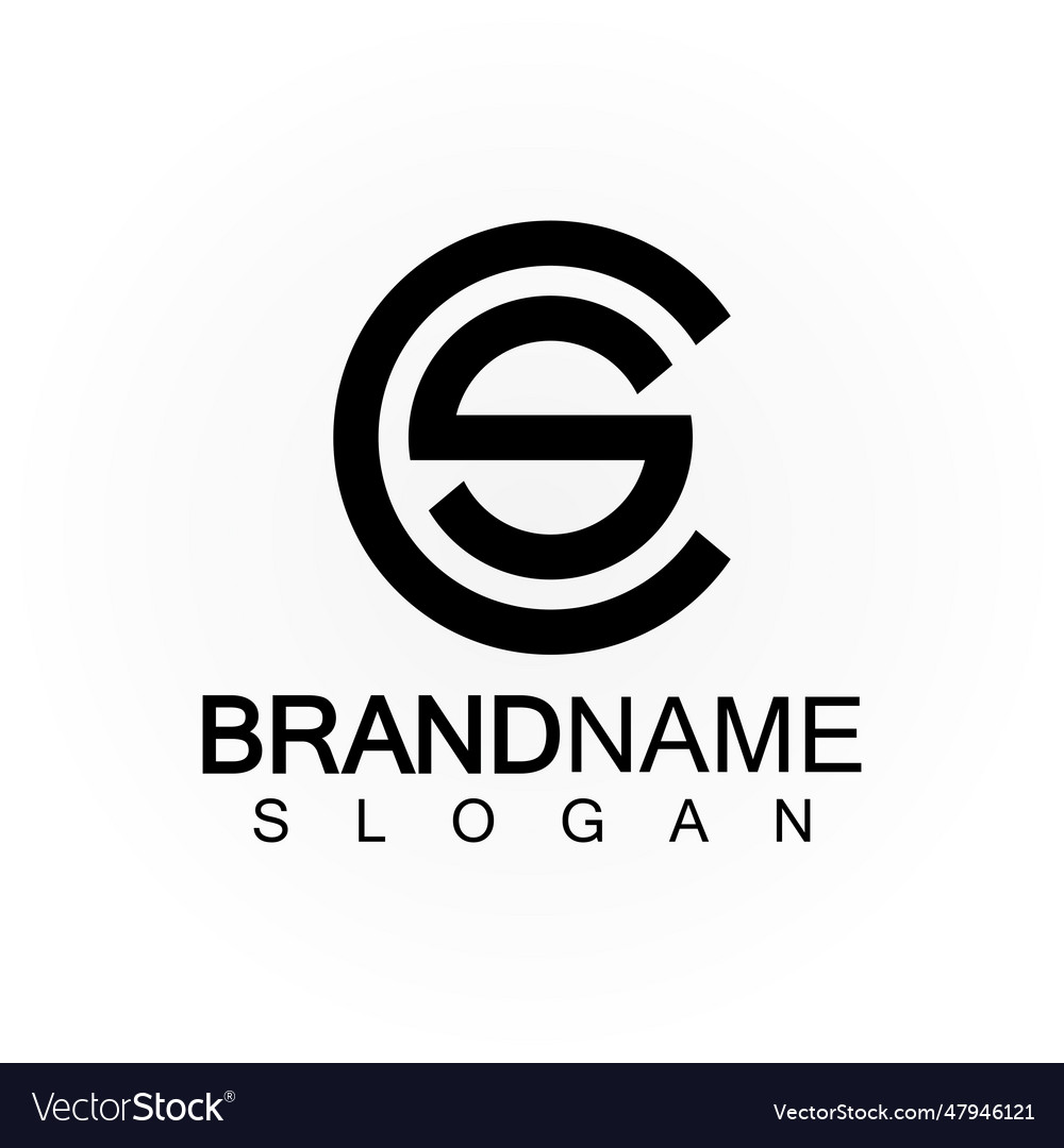 Alphabet letters monogram logo csscs and c