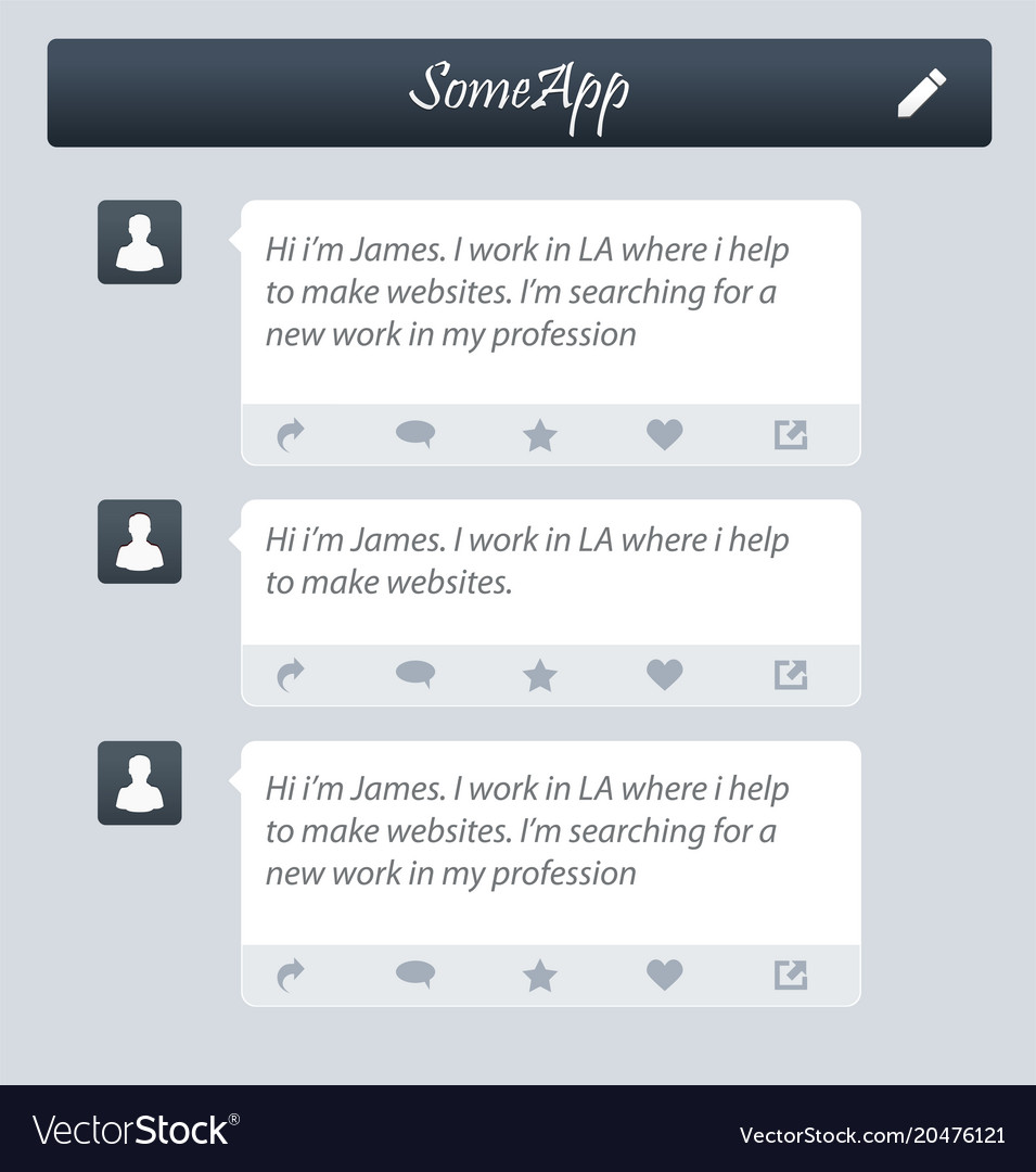 Chat frames message boxes for your text
