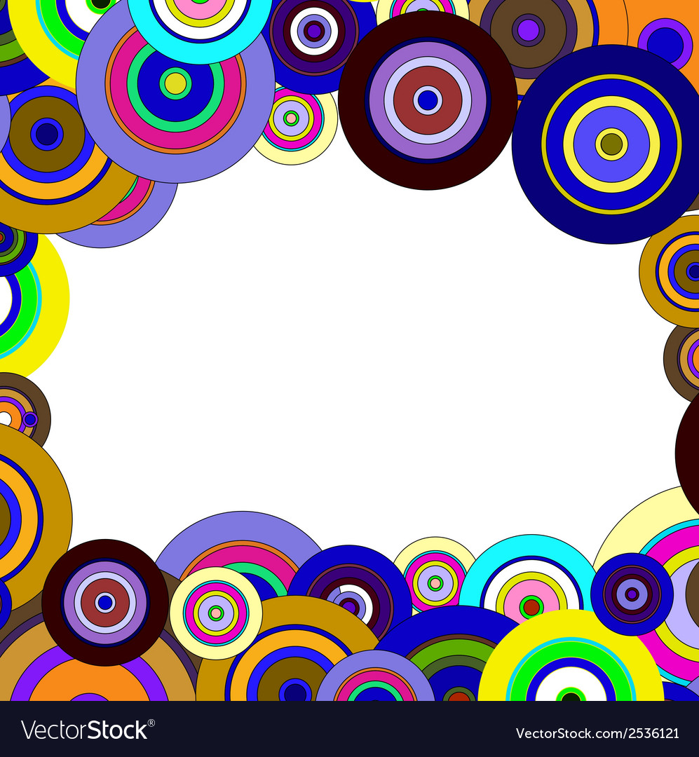 Circles colorful pattern