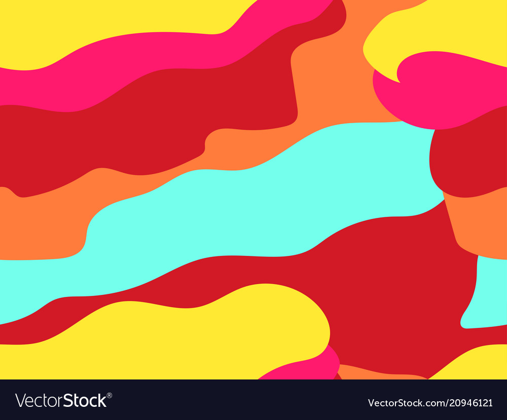 Colorful Summer Seamless Pattern Paint Royalty Free Vector