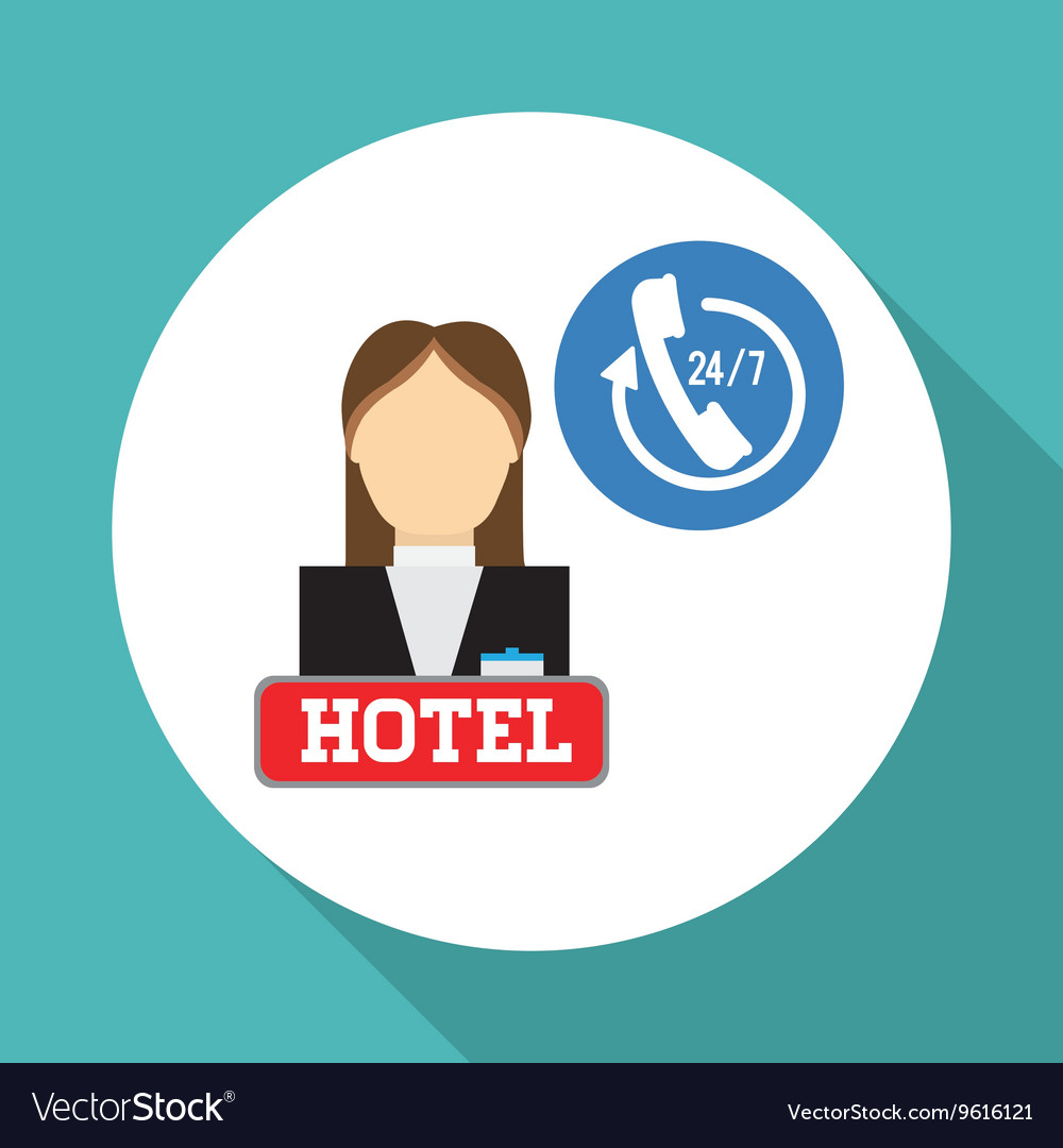 Hotel design service icon travel concept