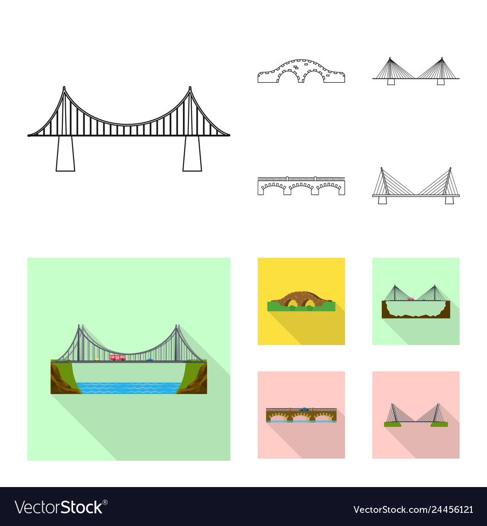 Isolated object of connection and design icon set vector image Isolated object of connection and design icon set