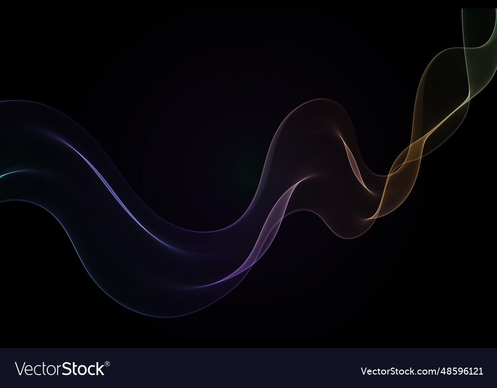 Multi-colored abstract waves the color vector image Multi-colored abstract waves the color