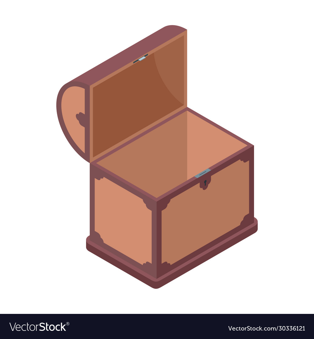 Open chest icon isometric