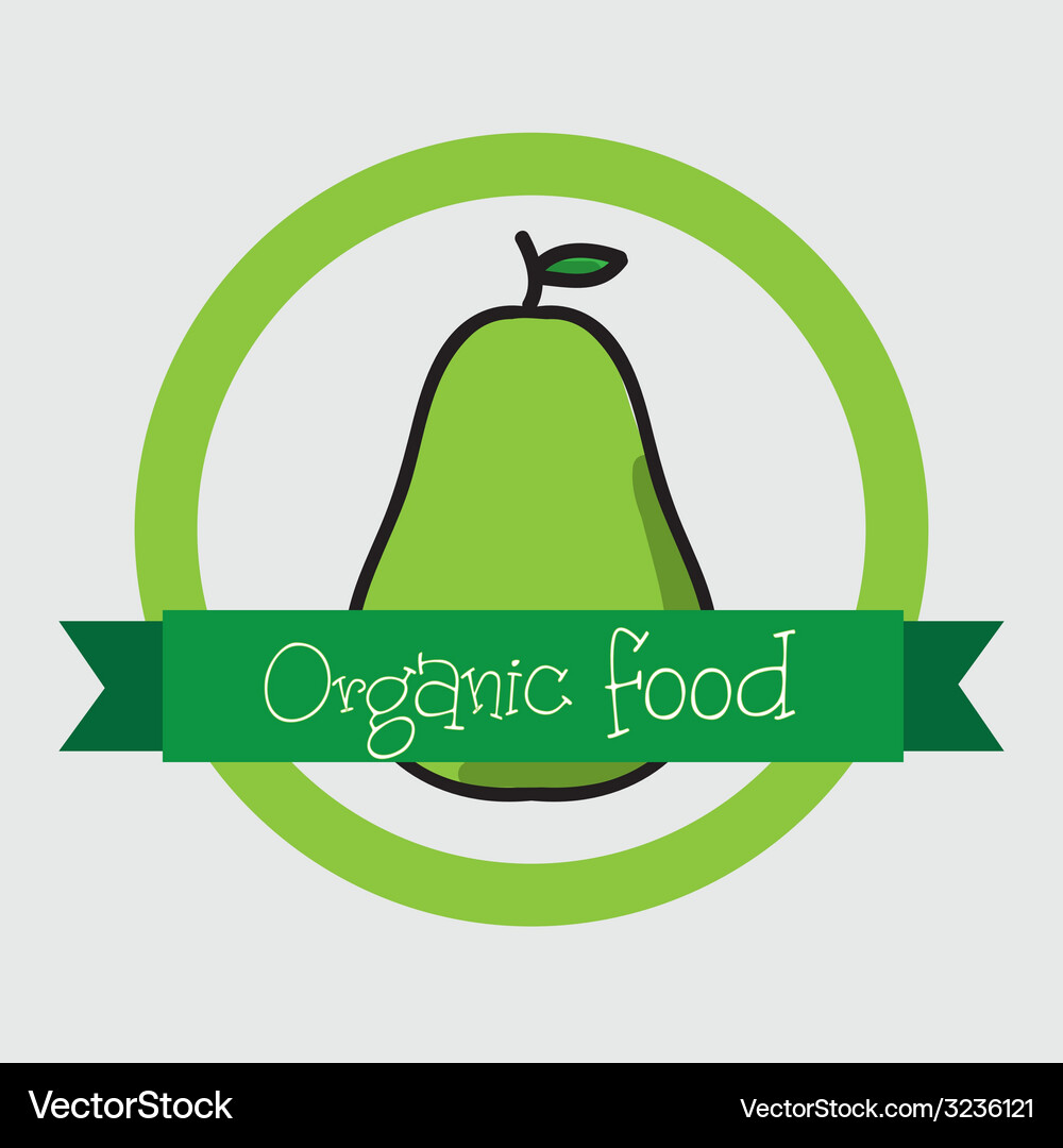 Organic food Royalty Free Vector Image - VectorStock