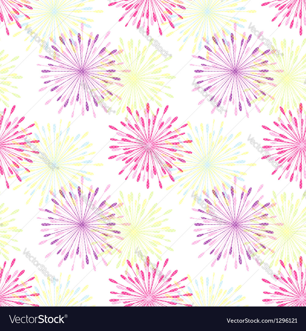 Springtile colorful flower seamless pattern