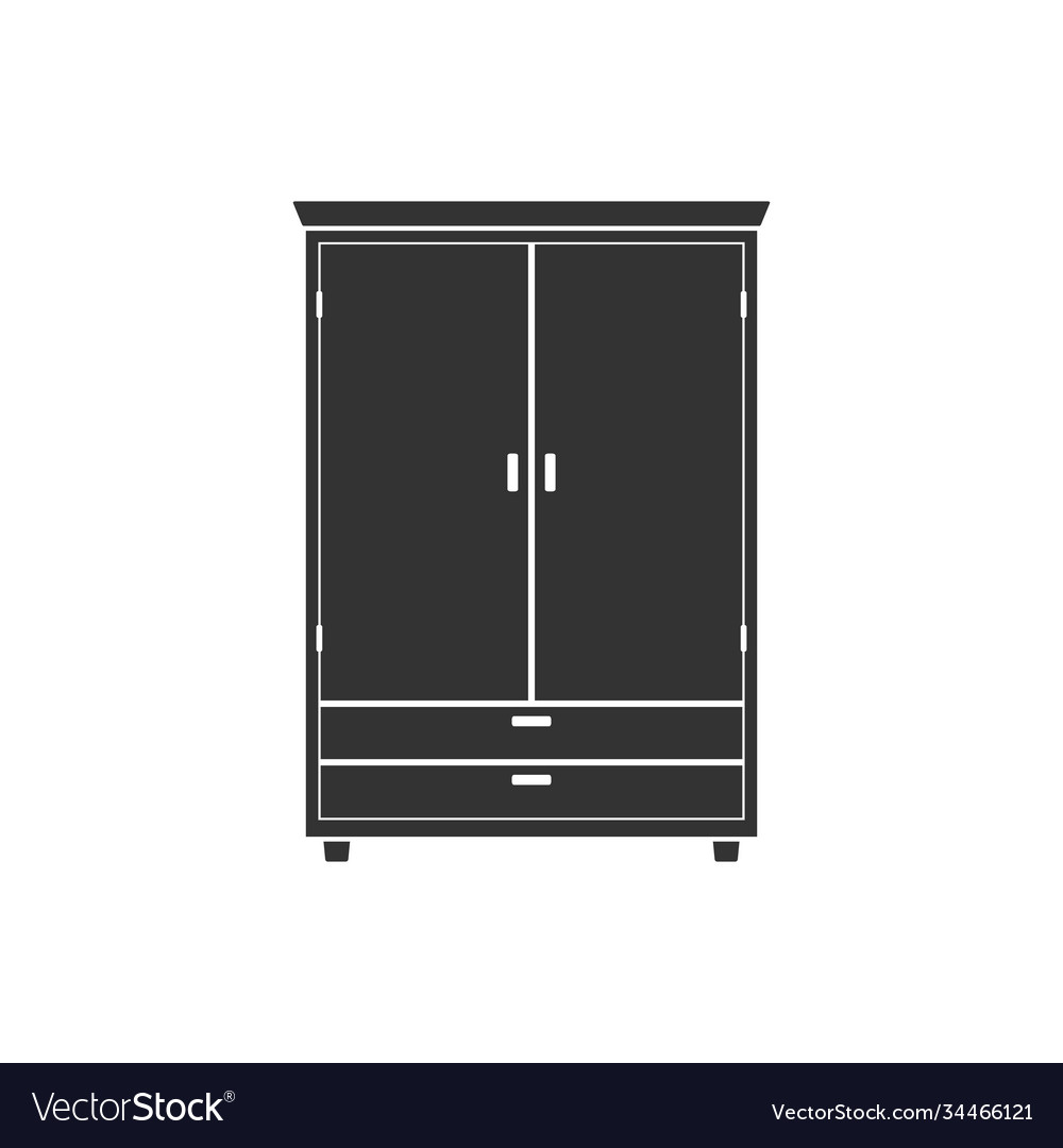 Wardrobe icon isolated on background natural