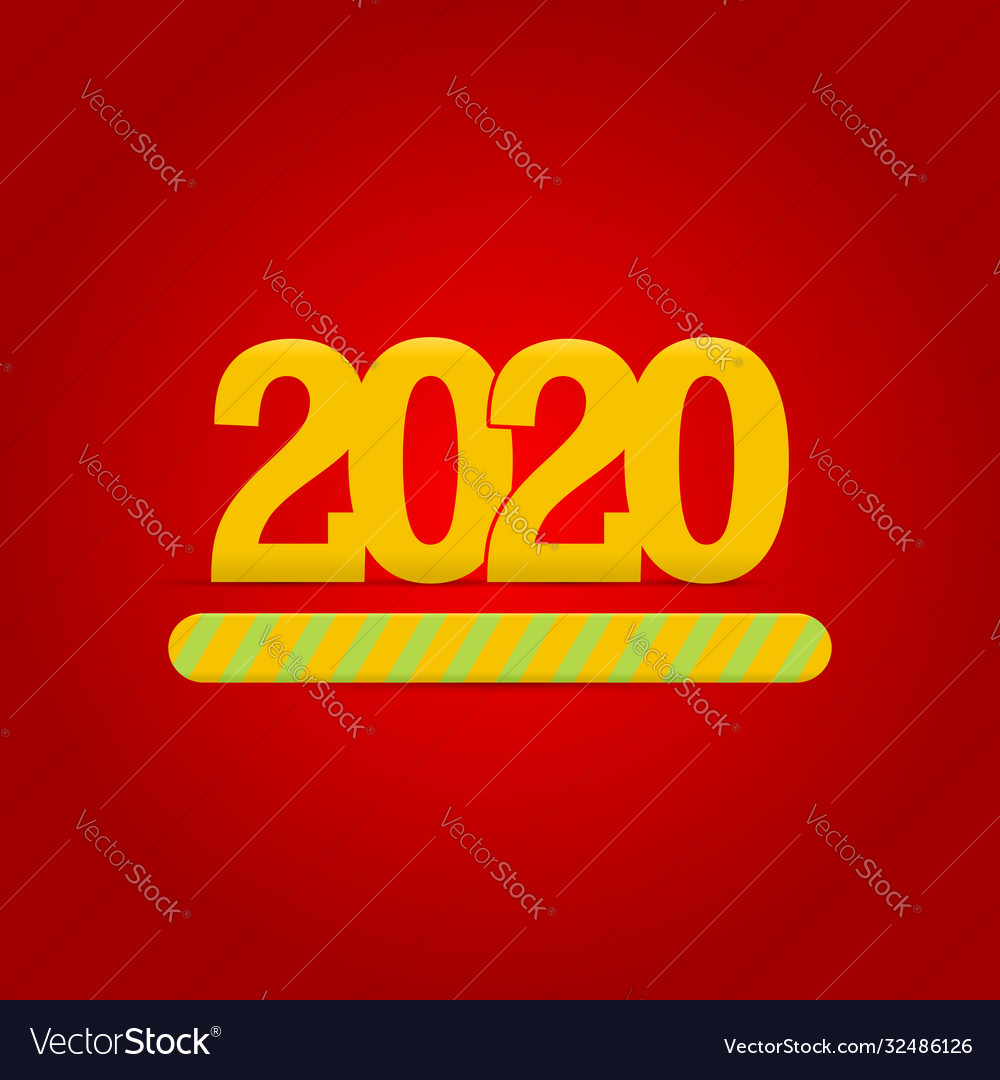 2020 new year is loading progress bar showing