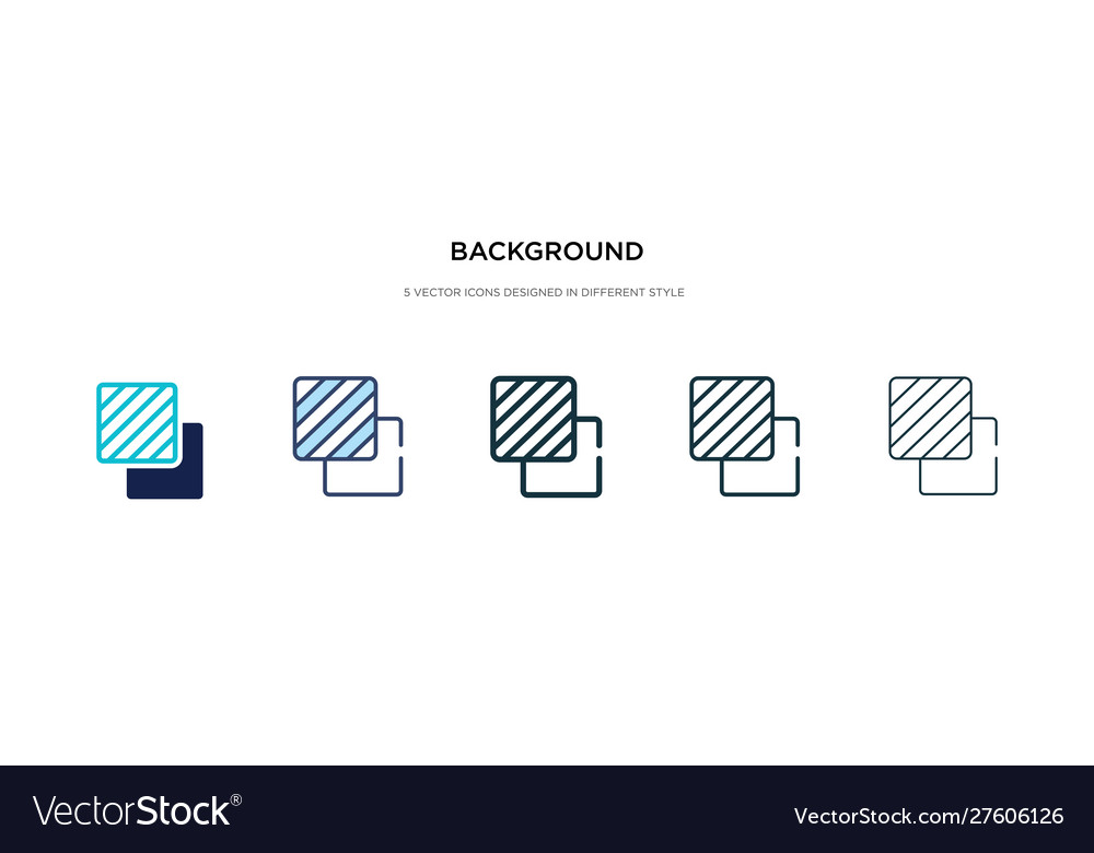 Background icon in different style two colored vector image Background icon in different style two colored