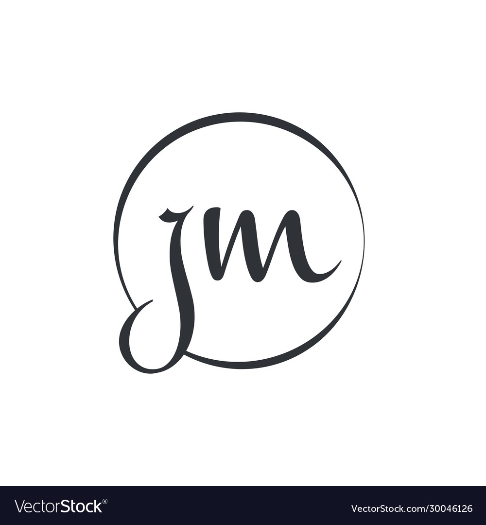 Creative letter jm logo design template initial